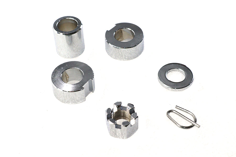 Rear Axle Spacer Kit Chrome
