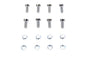 Tappet Block Screw Kit Chrome