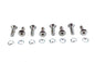 Tappet Block Screw Kit Chrome
