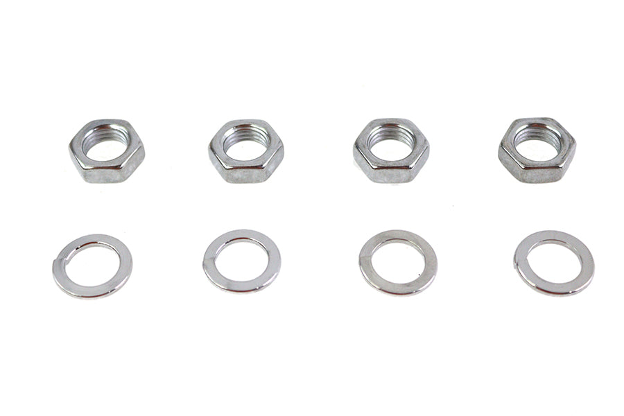 Rocker Arm Shaft Chrome End Nut Kit