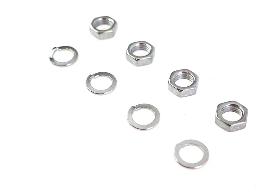 Rocker Arm Shaft Chrome End Nut Kit