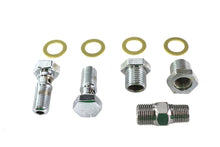 Load image into Gallery viewer, Oil Line Fitting Kit Chrome