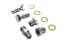 Load image into Gallery viewer, Oil Line Fitting Kit Chrome