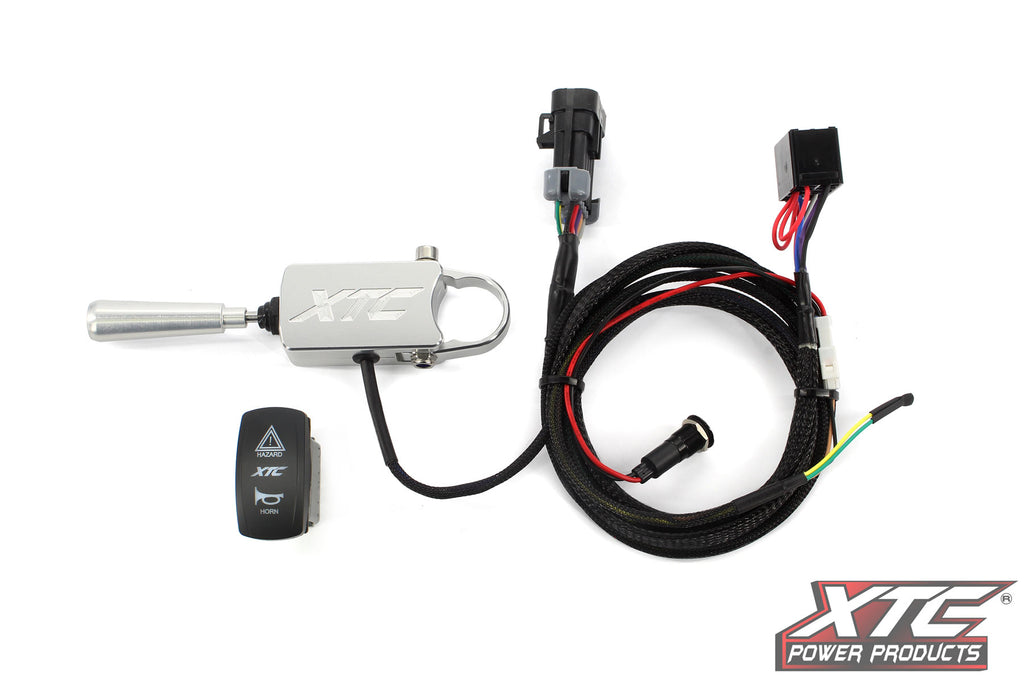 Auto Turn Signal Kit W/ Billet Lever And Front Drl Lights Kaw