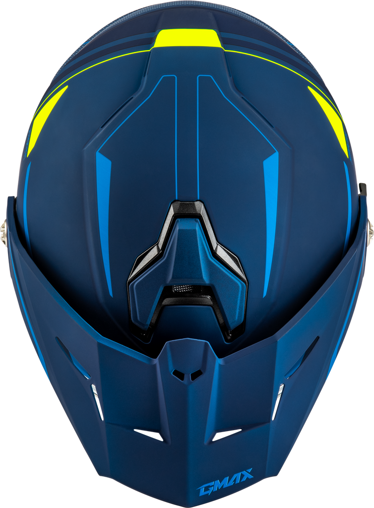 Md 74s Spectre Snow Helmet W/ Elec Shield Matte Blue/Grn Xs