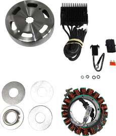 COMPUFIRE 40 Amp Vented Charging System for 1999-2002 Twin Cam Harley-Davidson motorcycles, electrical component with vented design.