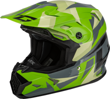 Load image into Gallery viewer, Mx 96s Splinter Helmet Green/Grey/Black Xs