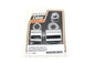 Front Axle Spacer Kit Smooth Style Chrome