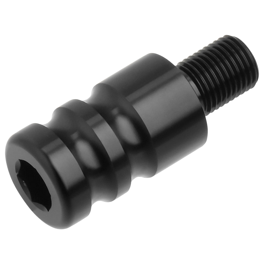 Black ZETA Sonic Handguard Replacement Bar End M12, durable motorcycle handguards with sleek design and secure fit.
