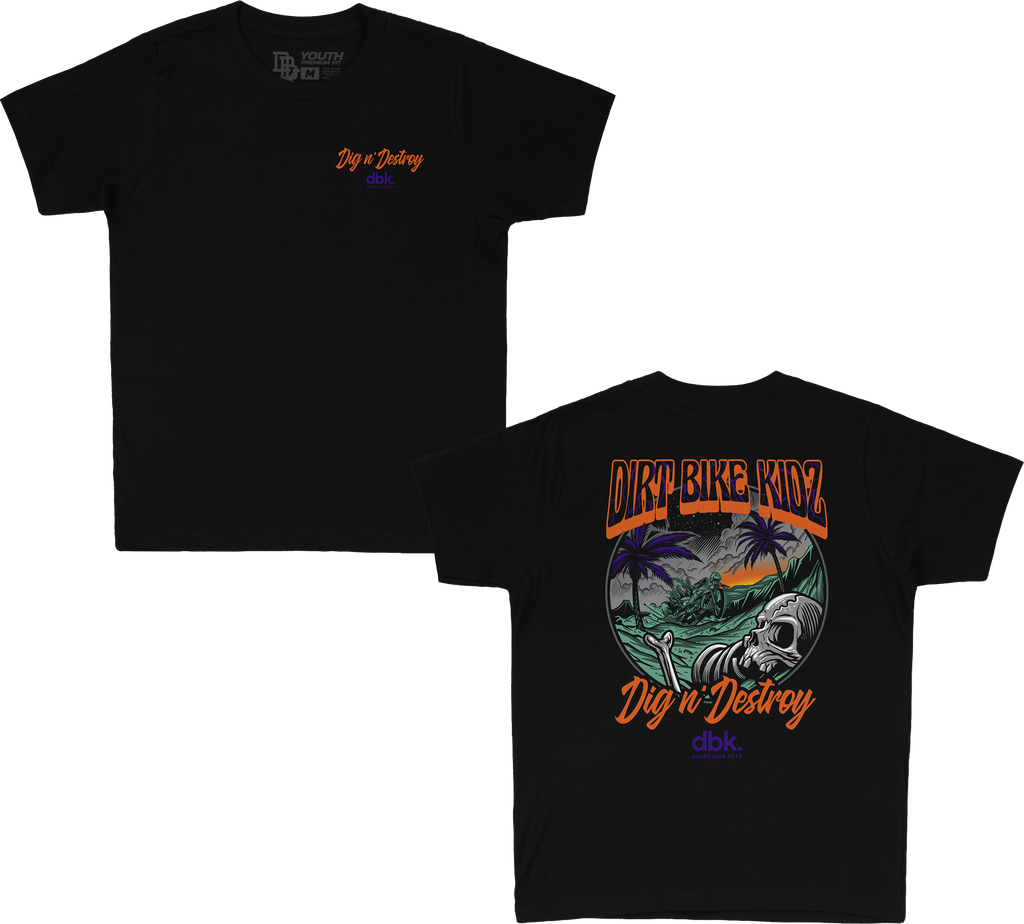 Boneyard Youth Tee Black Ym