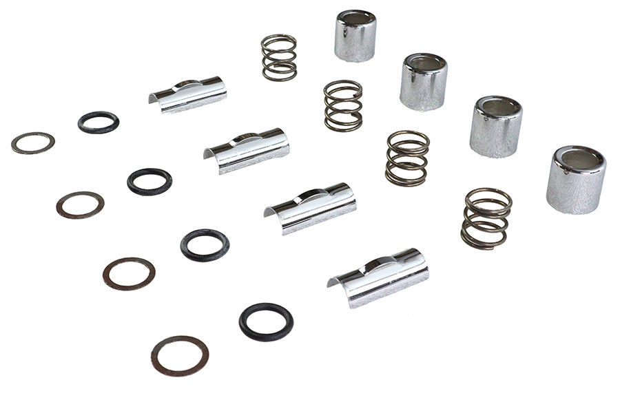 M8 Upper Pushrod Cover Kit Chrome