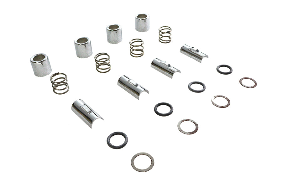 M8 Upper Pushrod Cover Kit Chrome