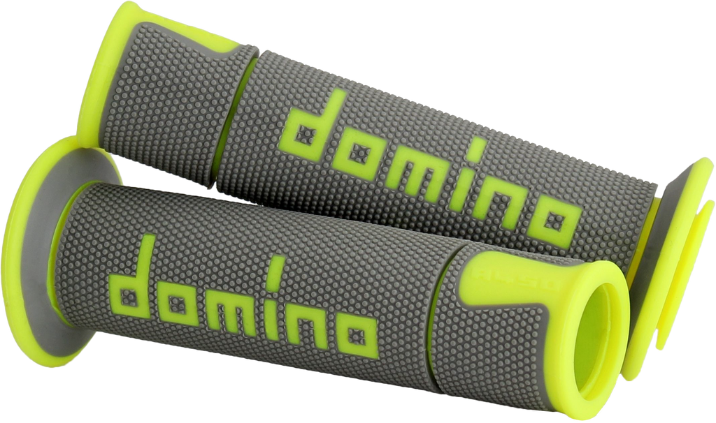 A450 Road Racing Grips Grey/Flo Yellow Pair