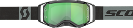 SCOTT Prospect Goggle in black, grey, and green chrome finish with tinted lenses, designed for eyewear and outdoor sports.