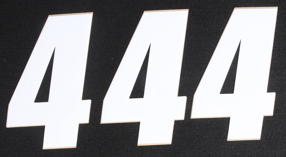 Number 4 White 6" 3/Pk