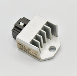 RICKS electrical regulator and rectifier for motorcycle or vehicle, with metal mounting and electrical connections visible.