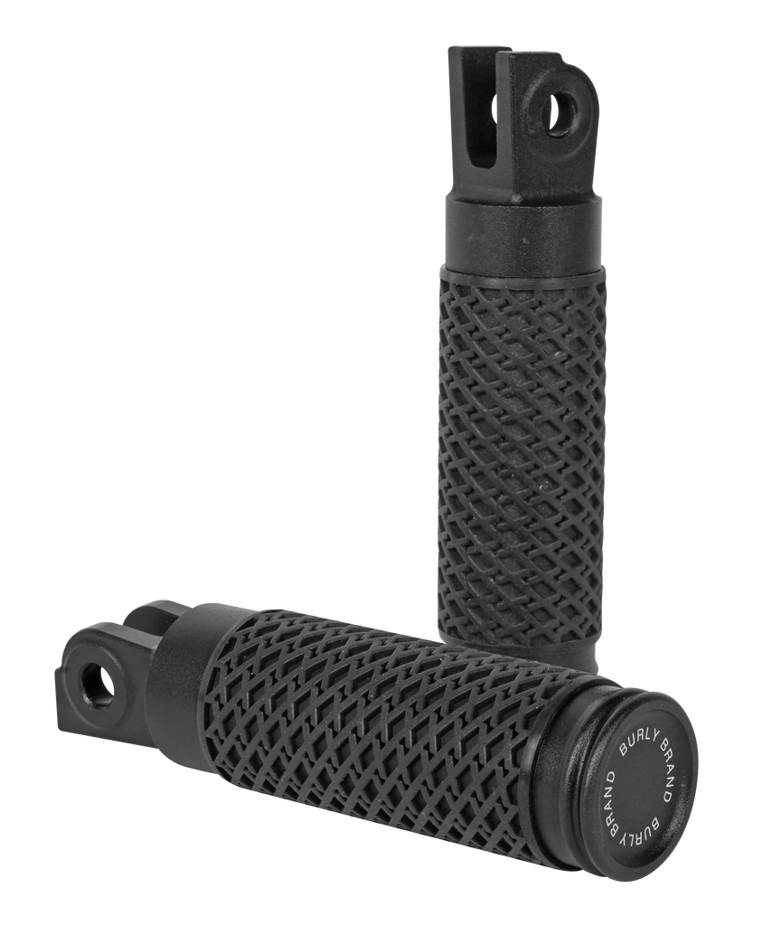 Slash Cut Foot Pegs Pr Black