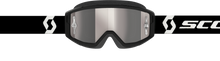 Load image into Gallery viewer, Primal Goggle Black/White Silver Chrome Works