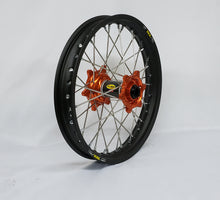 Load image into Gallery viewer, Wheel Rear 2.15x18 Orange Hub Blk Rim/Sil Spoke/Sil Nipple
