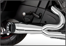 Load image into Gallery viewer, 2 1 Turnout Slash Cut Chrome W/Blk Tip `20 Up Challenger