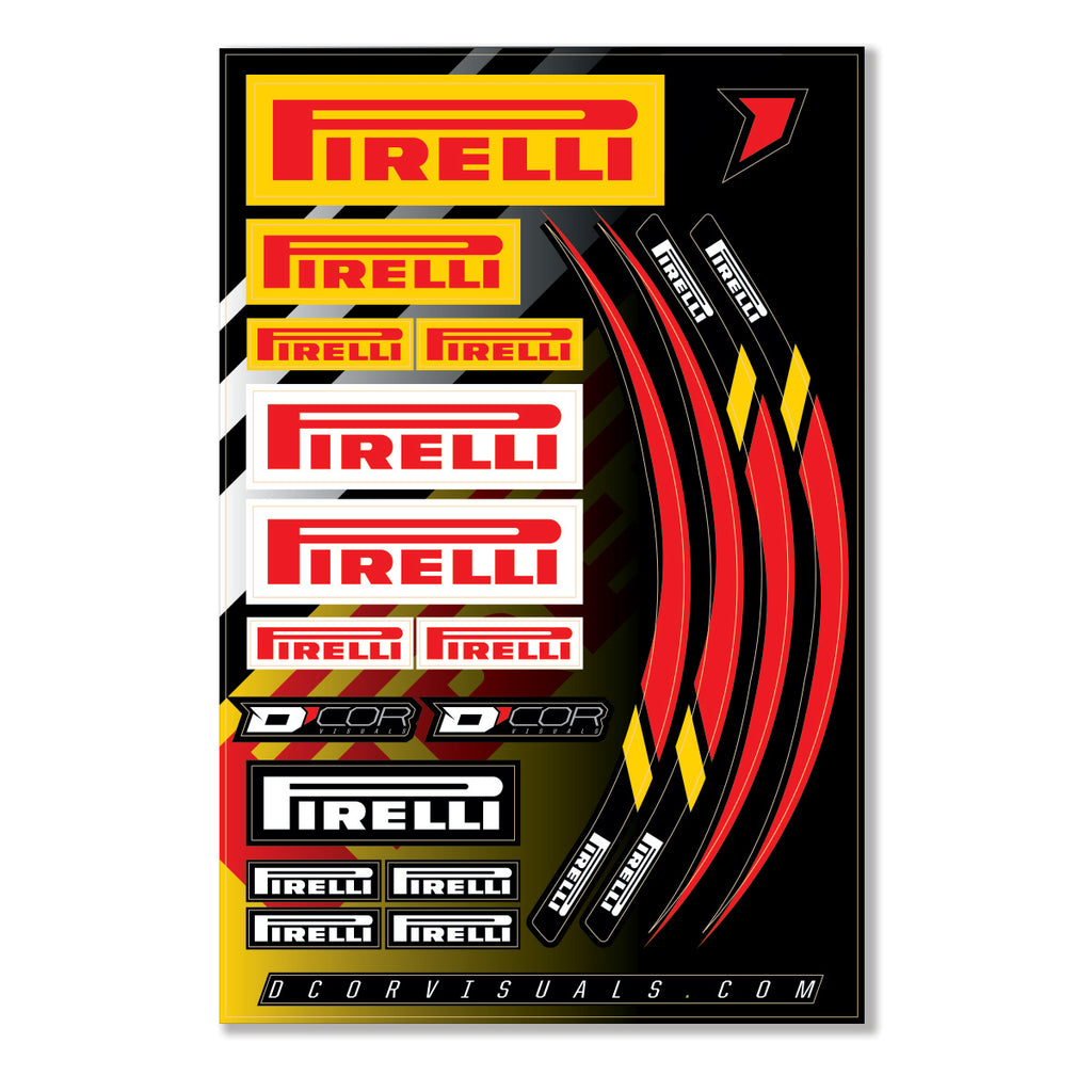 Decal Sheet 12 Mil Pirelli Decal Sheet 12 Mil Pirelli