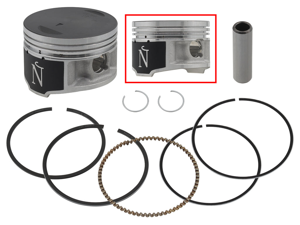 Piston Kit Nikasil Cyl 70.47/+.50 Yam
