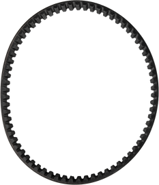 DAYCO drive belt for Surron electric bike, showing a close-up of the black rubber belt with reinforced edges and tensioning components.