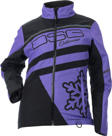 DSG Trail Jacket in Ultra Violet color, lightweight outdoor jacket for hiking and active wear, size XS.