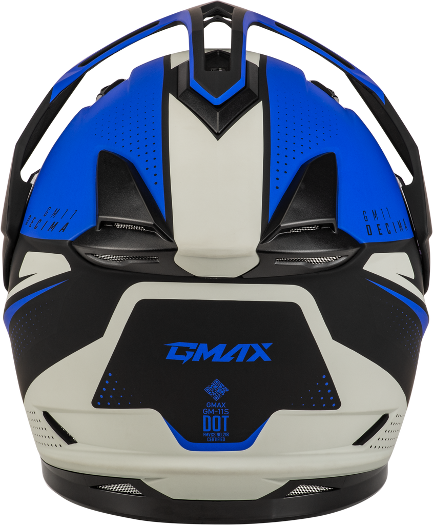 Gm 11 Decima Helmet Matte Black/Blue Xl