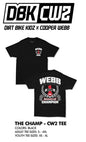 The Champ Cw2 Tee Black Md