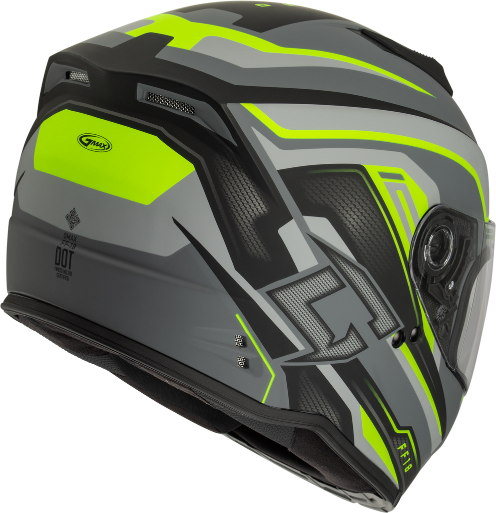 Ff 18 Drift Helmet Matte Grey/Hi Viz Xs