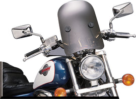 Slipstreamer HD 3 Tombstone windshield with dark smoke tint and black hardware for 7/8