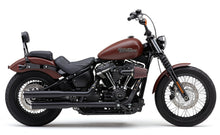 Load image into Gallery viewer, 3" Rpt Slip Ons Black Softail 18 24