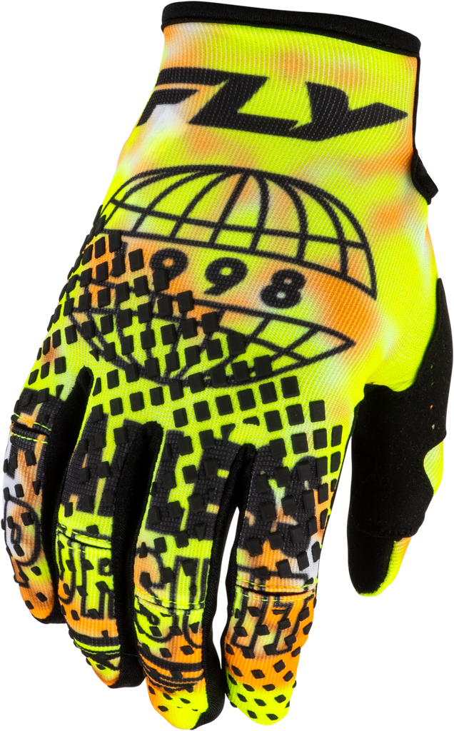 Kinetic Blur Gloves White/Hi Vis/Orange Md