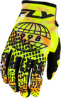 Youth Kinetic Blur Gloves White/Hi Vis/Orange Yl
