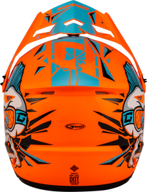 Youth Mx 46y Unstable Helmet Hi Vis Orange/Blue Ys