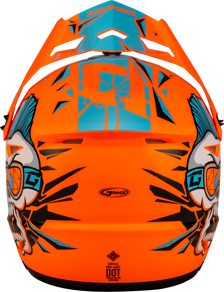 Youth Mx 46y Unstable Helmet Hi Vis Orange/Blue Yl