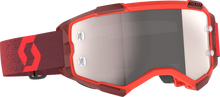 Load image into Gallery viewer, Fury Goggle Red Silver Chrome Works