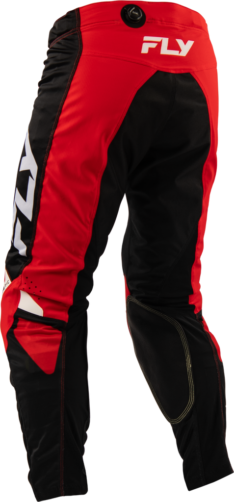Fly Racing Kinetic Mesh Pants in red, black, and white, size 36, featuring lightweight, breathable motocross riding gear.