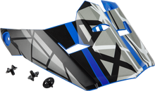 Load image into Gallery viewer, Visor W/Screws Mega Mx 46 Matte Blue/Black/White Md 2x