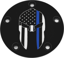 Load image into Gallery viewer, Tc Timer Cover Sparta Blue Line Black