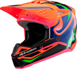 alpine star Sm3 Youth Deegan Helmet Orng Flo/Prpl/Pnk Fluo Yl 482-00082YL