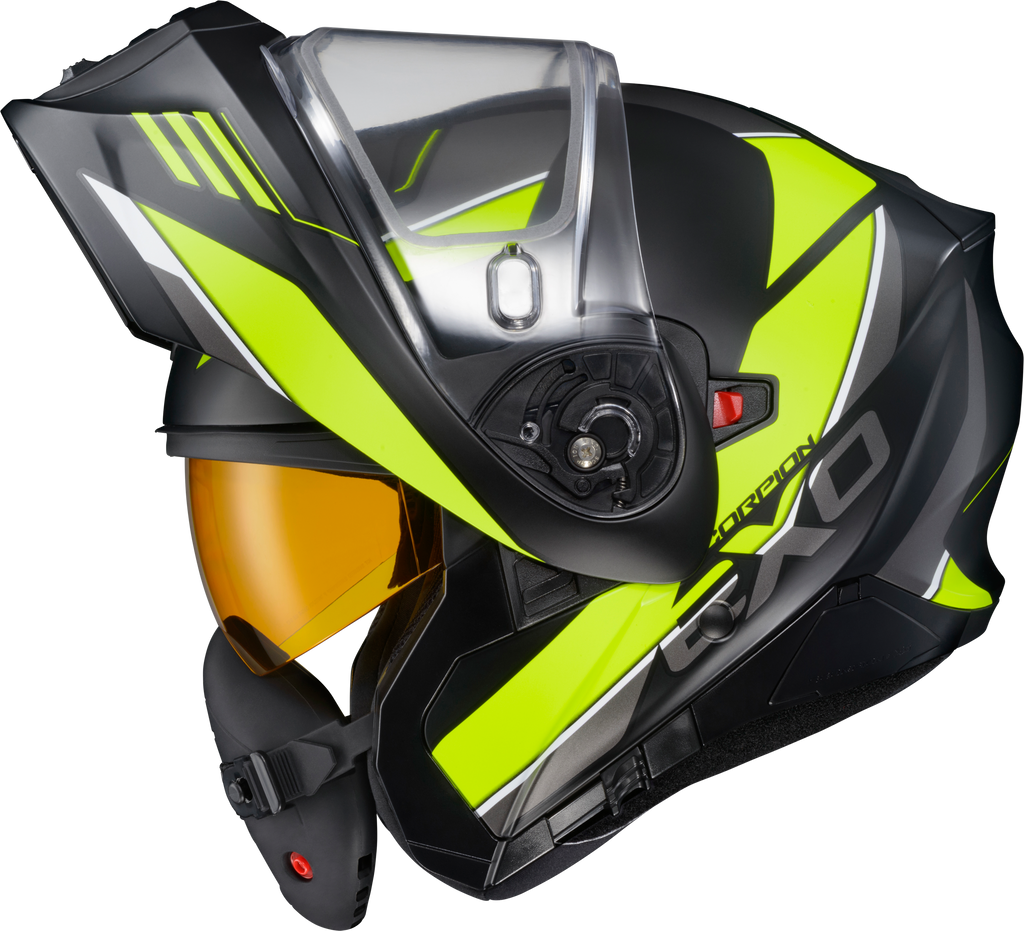 Exo Gt930 Cold Weather Helmet Modulus Hi Vis 2x (Electric)