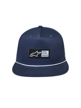 Load image into Gallery viewer, Label Snapback Hat Navy