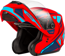 Load image into Gallery viewer, Md 04 Sector Helmet Matte Red/Blue Sm