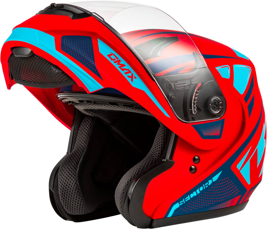 Md 04 Sector Helmet Matte Red/Blue 2x