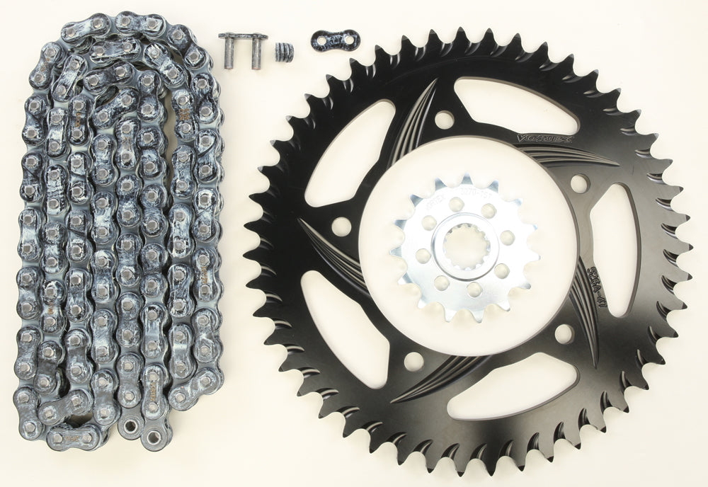 Sprocket/Chain Kit Stl/Alu 15/47t Blk Rx3 520 112l Blk