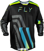 Load image into Gallery viewer, Kinetic Volt Jersey Black/Grey/Teal/Yellow Md