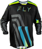 Kinetic Volt Jersey Black/Grey/Teal/Yellow Xl