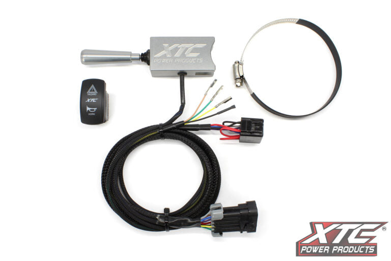 Auto Turn Signal Kit W/ Billet Lever And Front Drl Lights Pol